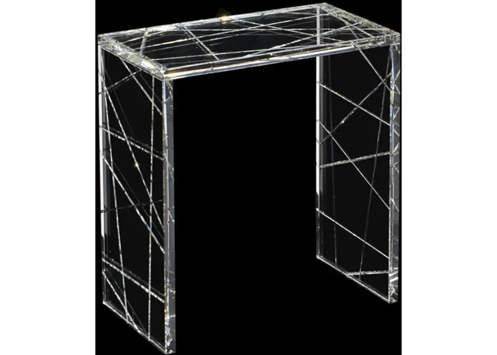 Crystal Square Nesting Table