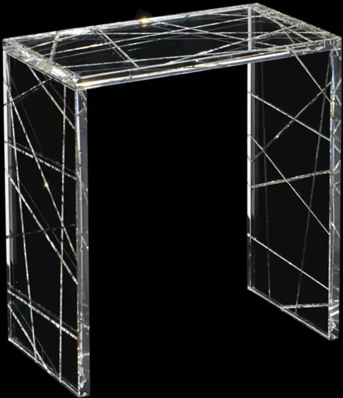 Crystal Square Nesting Table