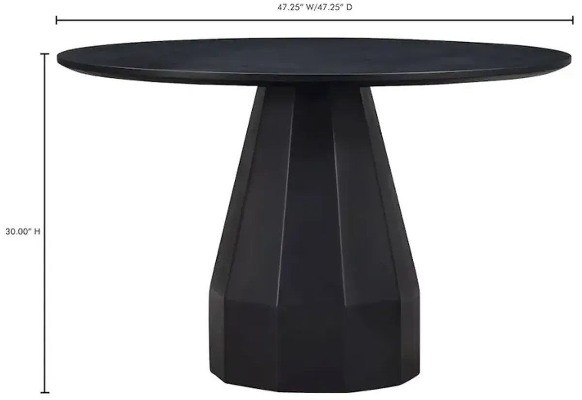 Moe's Home Collection Templo Outdoor Dining Table Black