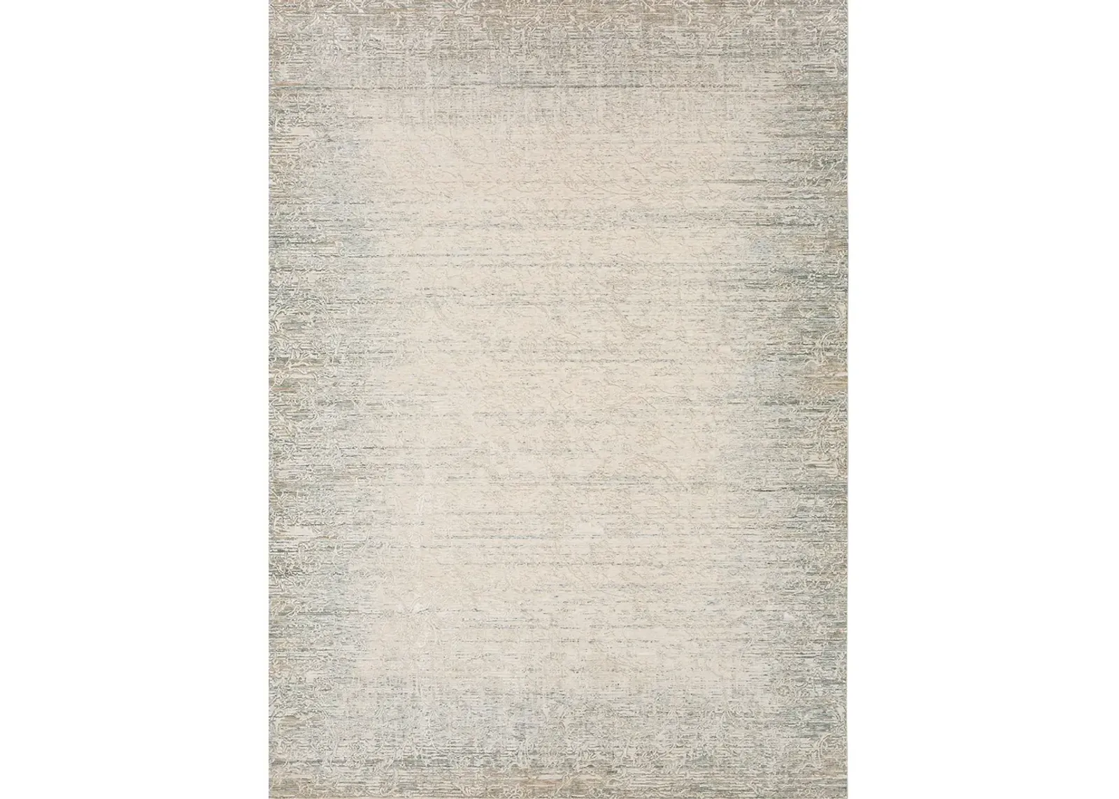 Solitude Mandawa Cream Dark gray 6' 7" X 9' 4" Rug