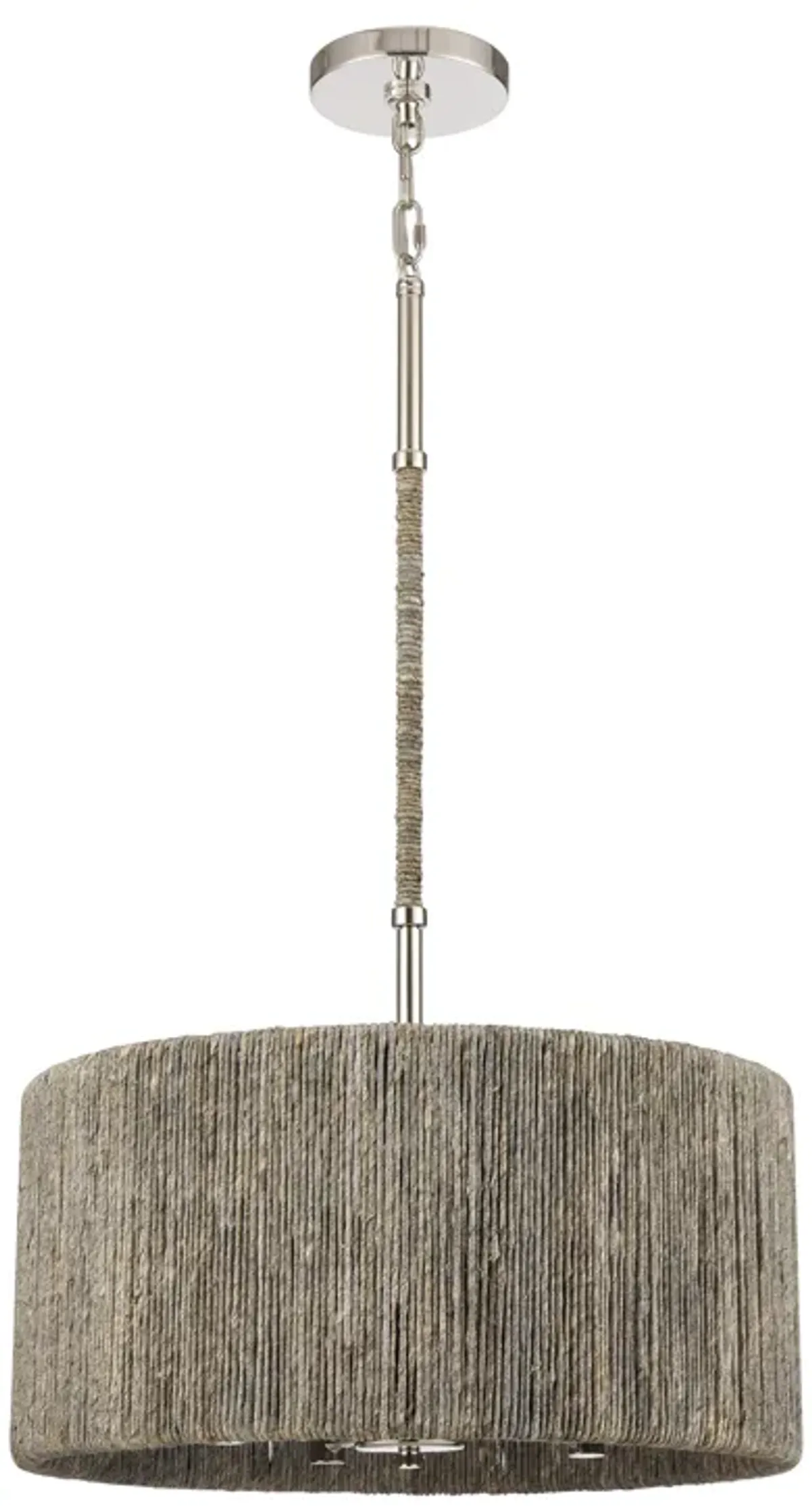 Abaca 18" Wide 4-Lt Chandelier