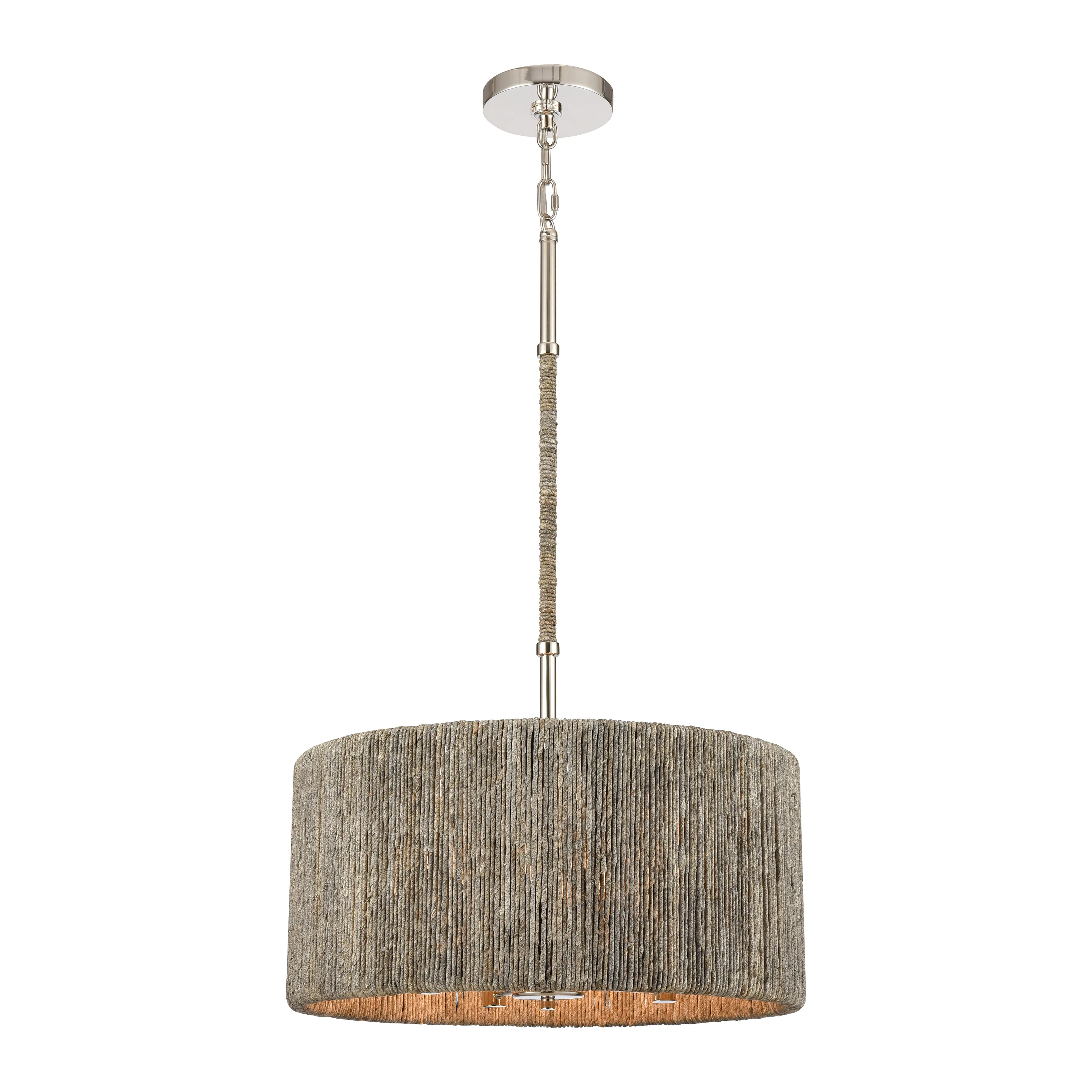 Abaca 18" Wide 4-Lt Chandelier