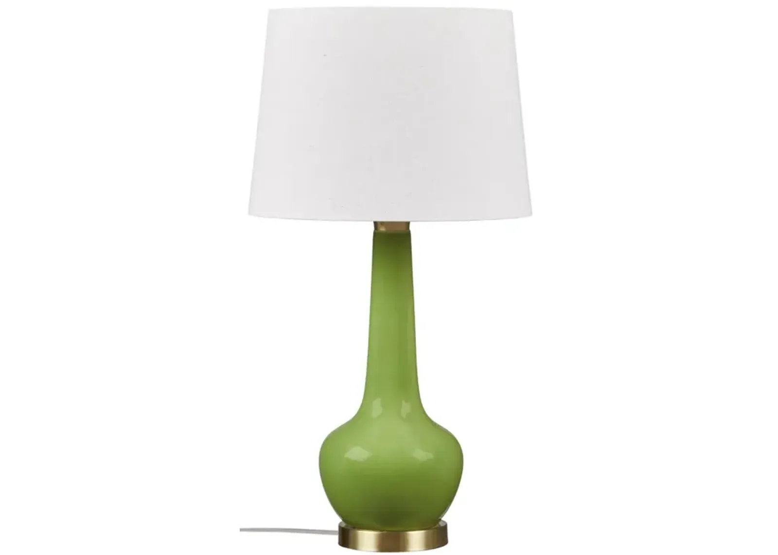 Gracie Mills Lopez Genie Glow Ceramic Gold Metal LED Table Lamp