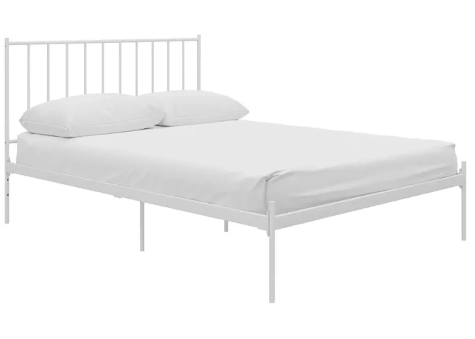 Ares Metal Bed, Queen, White