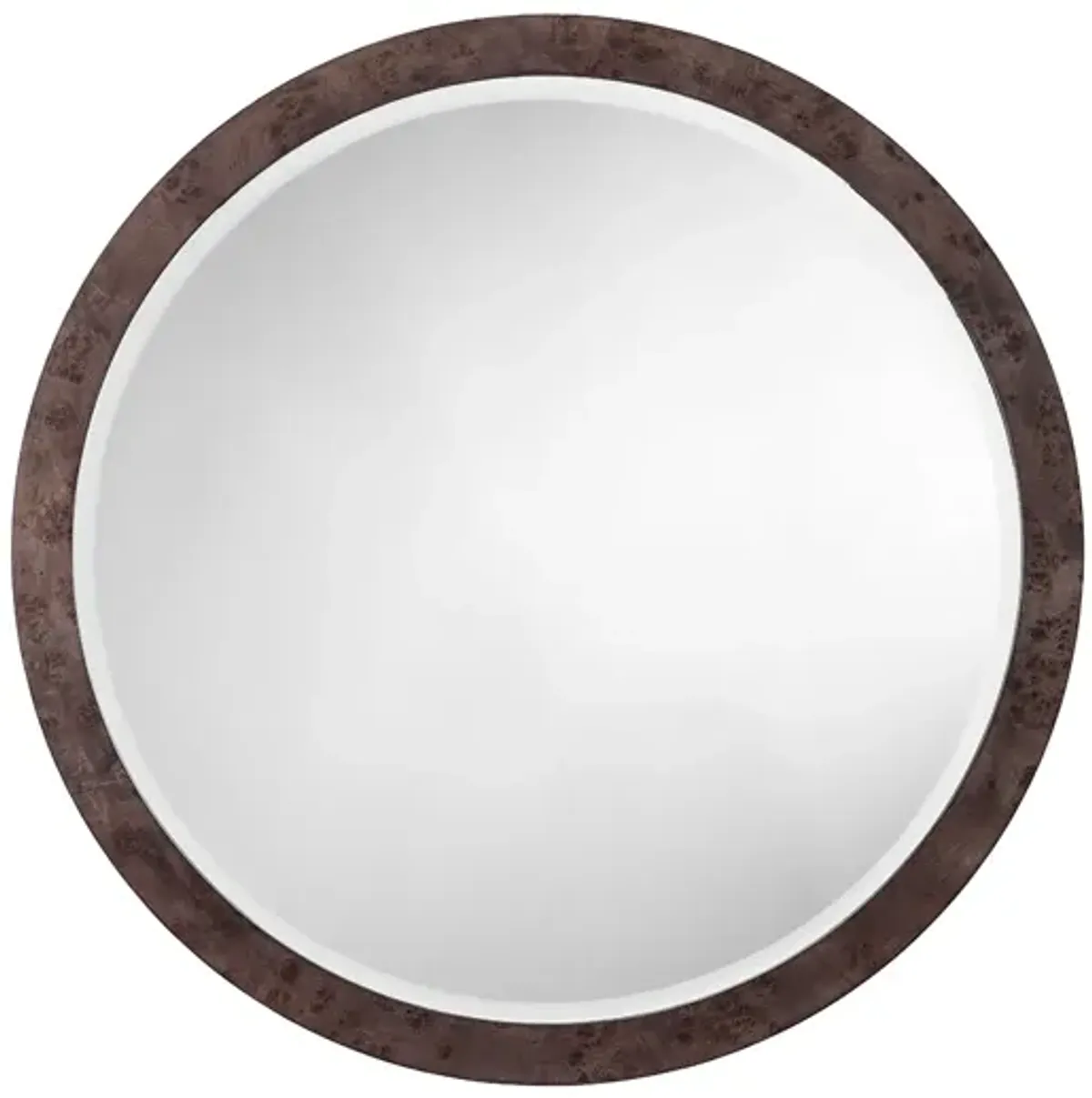 Chandler Round Mirror, Charcoal