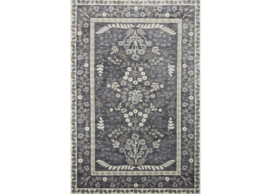 Fiore Charcoal/White 9' x 12' Rug