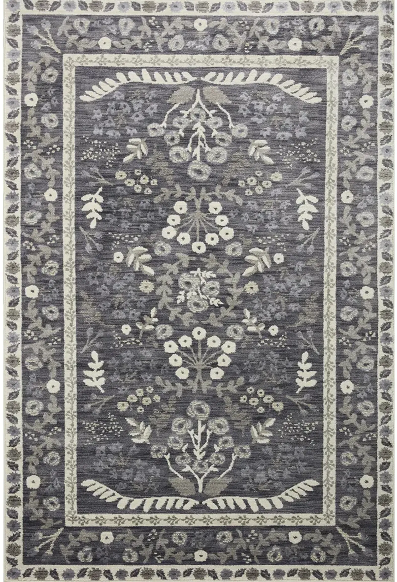 Fiore Charcoal/White 9' x 12' Rug