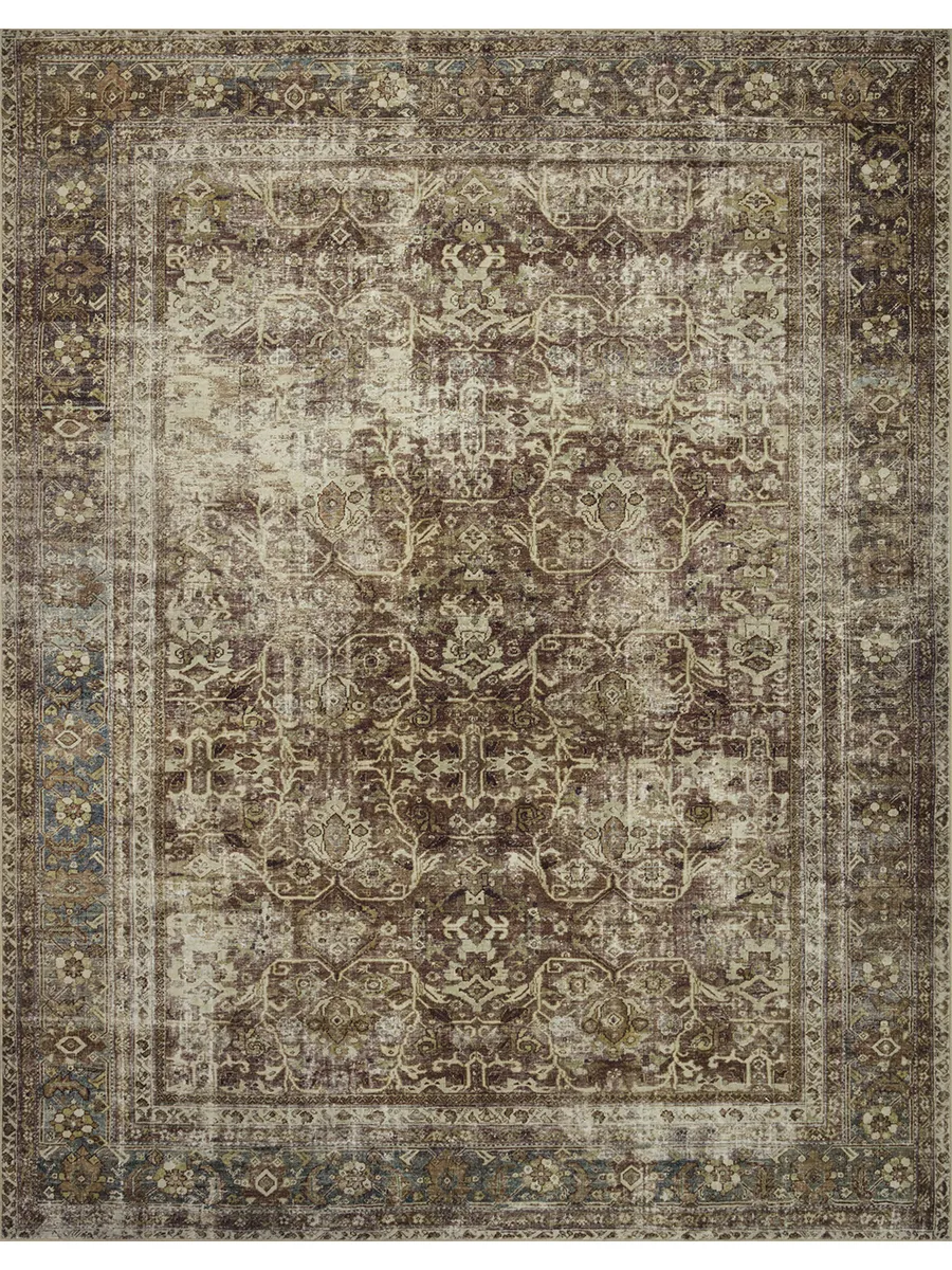 Sinclair SIN01 Rust/Lagoon 3'6" x 5'6" Rug