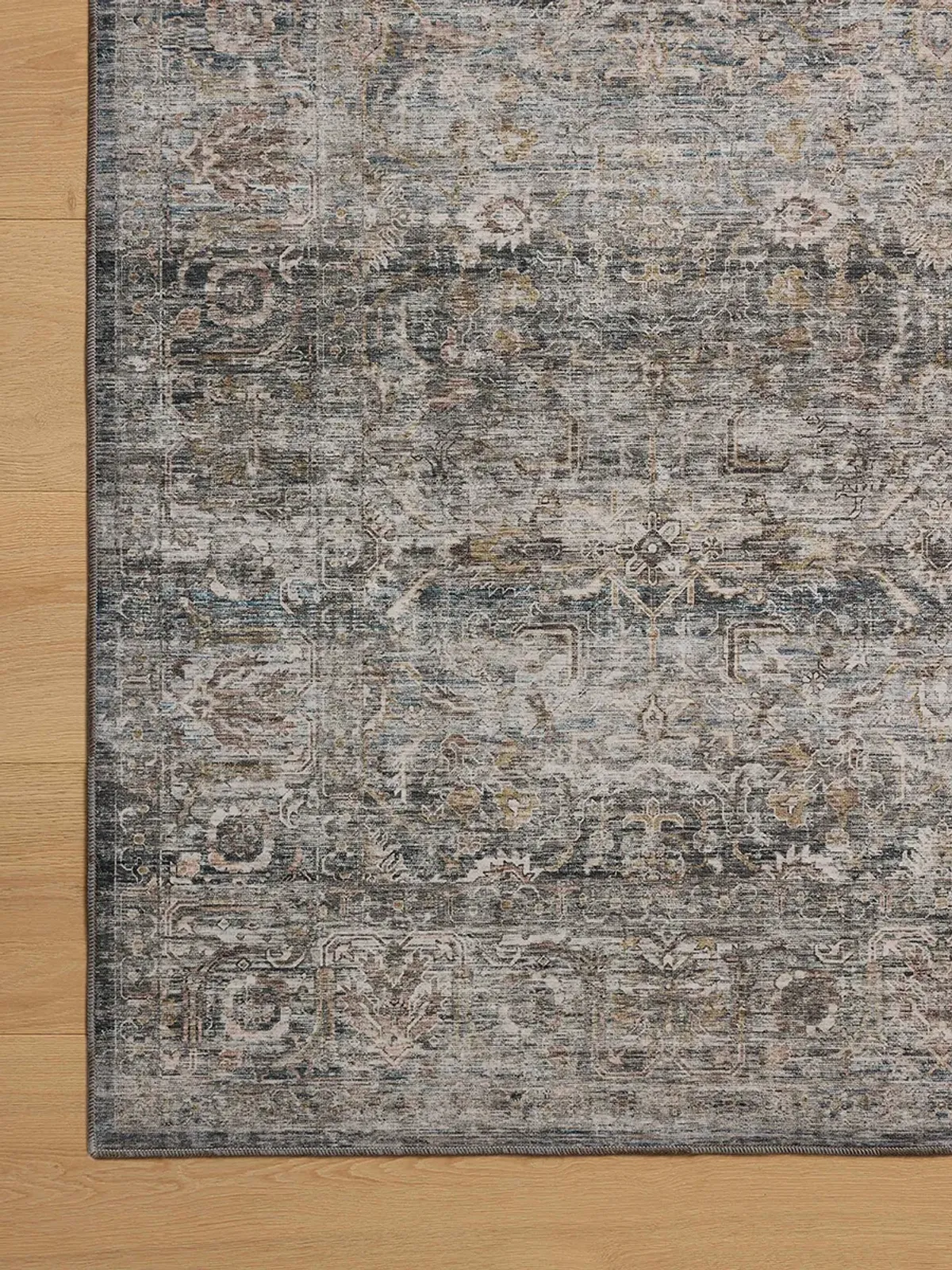 Josie  Dove/Gold 6'x9'0" Machine Washable Rug