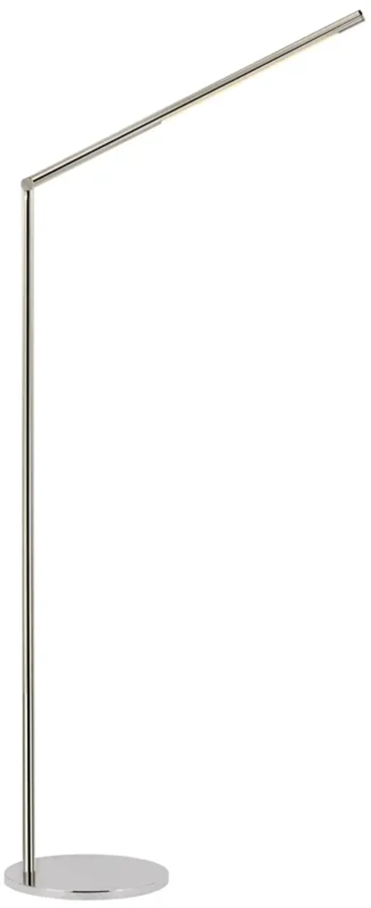 Cona Large Articulating Floor Lamp in Polished Nickel