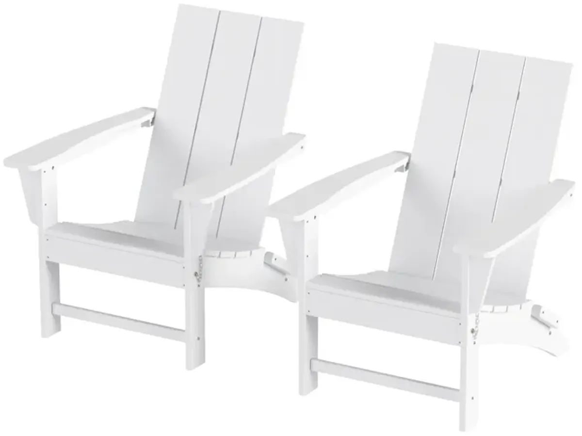 WestinTrends Modern Folding Adirondack Chair (Set of 2)