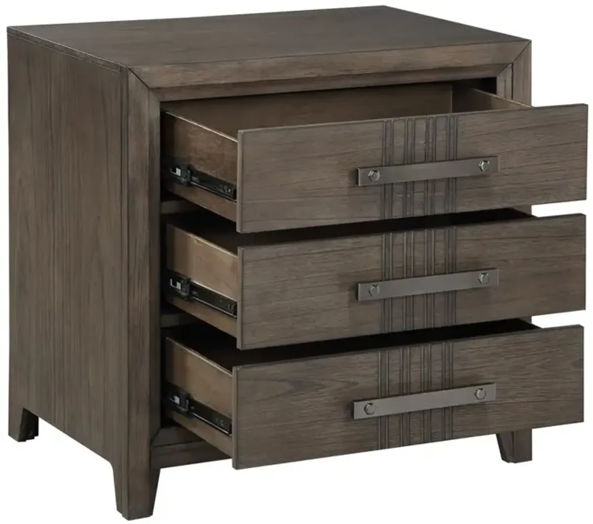 New Classic Furniture Landon Nightstand-Walnut