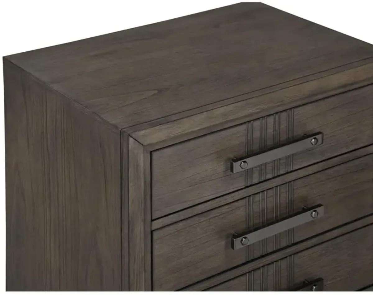 New Classic Furniture Landon Nightstand-Walnut