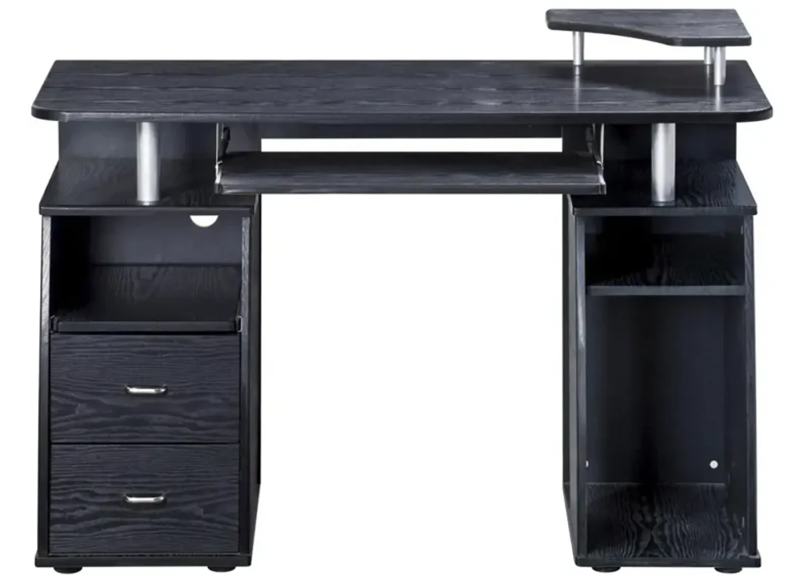 Complete Computer Workstation Desk With Storage, Espresso