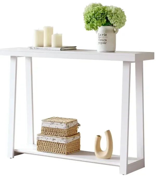 Kings Brand Furniture Emma Narrow Console Table with Lower Shelf Perfect for Sofa Table, Entryway Table for Hallway, Living Room