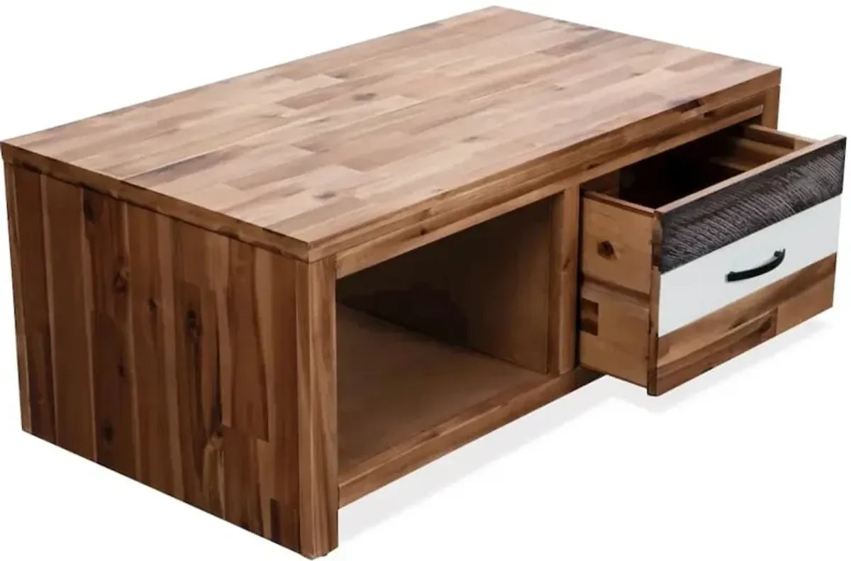 vidaXL Coffee Table Solid Acacia Wood