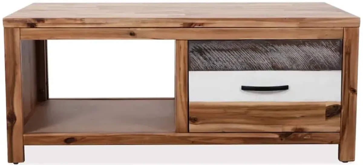 vidaXL Coffee Table Solid Acacia Wood