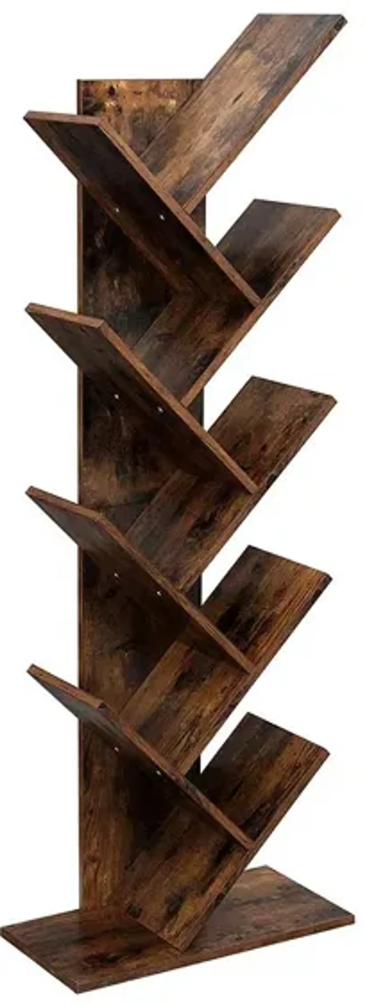 8-Tier Tree Bookshelf with Wooden Shelves – Ideal for Home Office