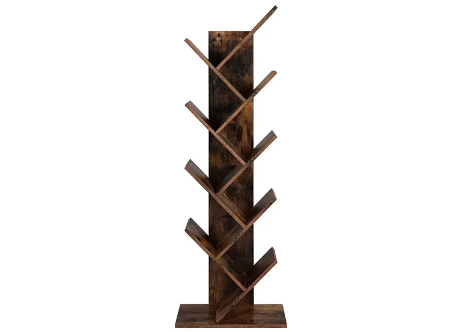 8-Tier Tree Bookshelf with Wooden Shelves – Ideal for Home Office