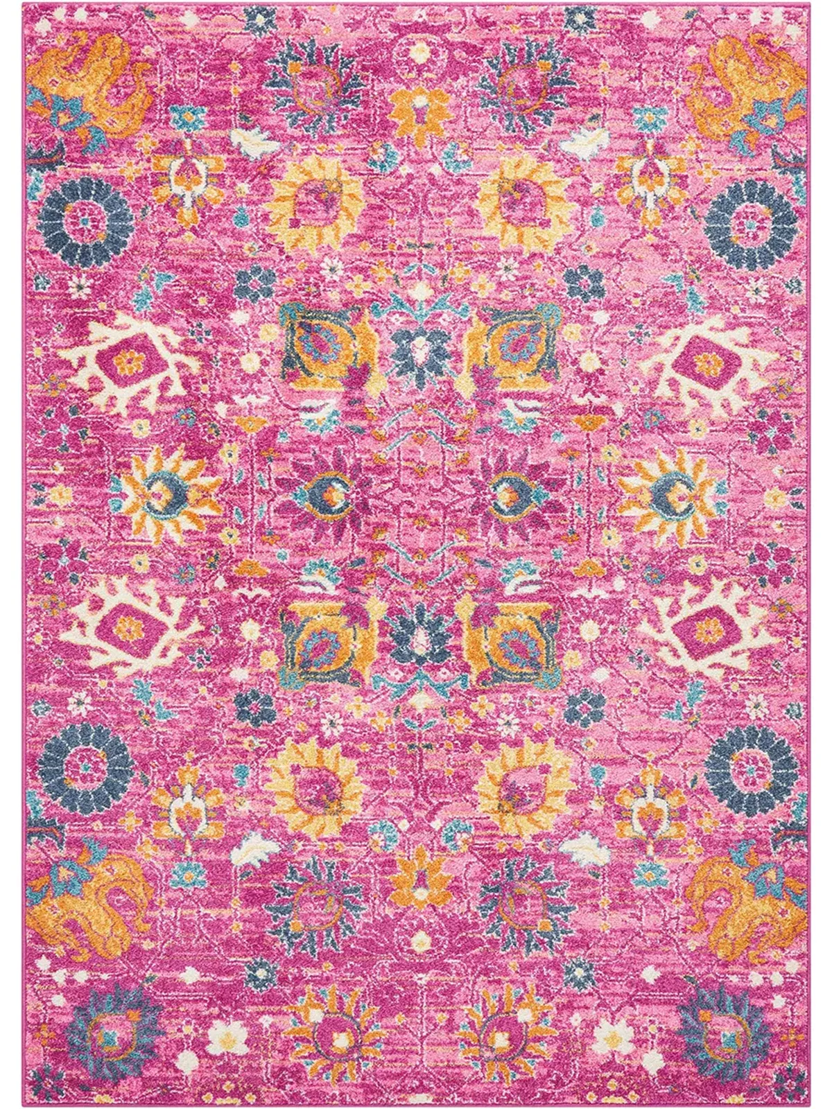 Passion PSN01 Fuchsia 6'7" x 9'6" Rug