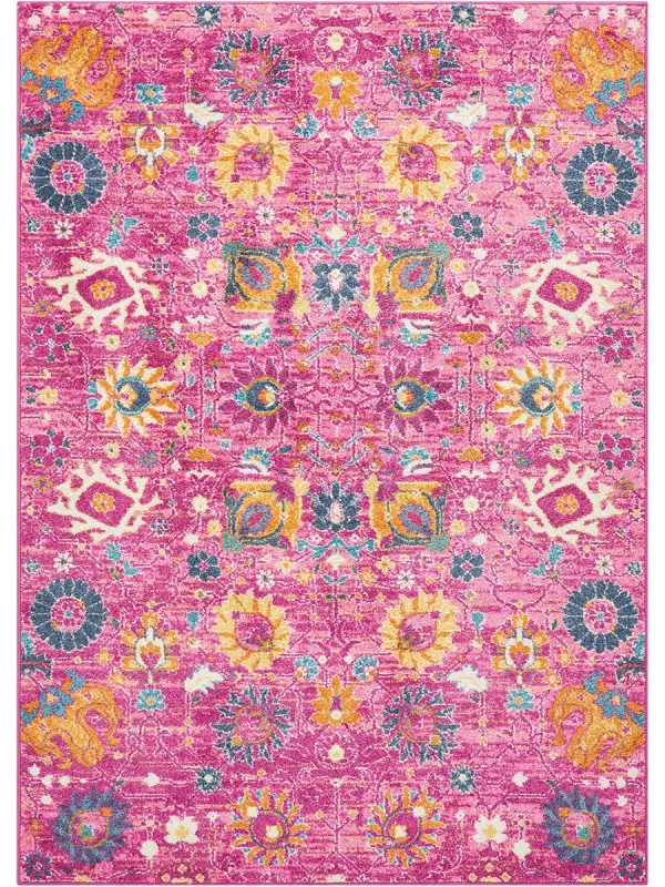 Passion PSN01 Fuchsia 6'7" x 9'6" Rug