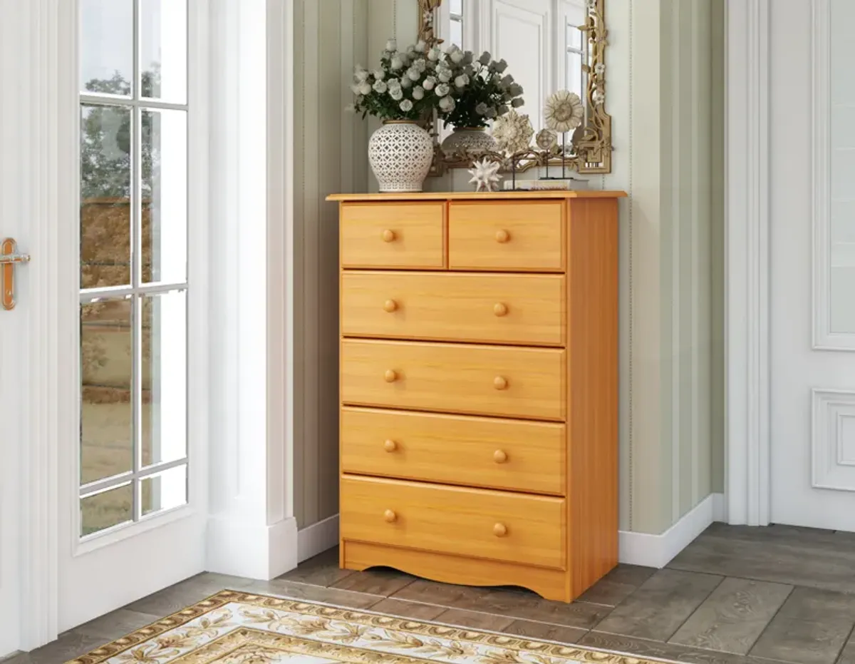 100% Solid Wood 6-Drawer Chest