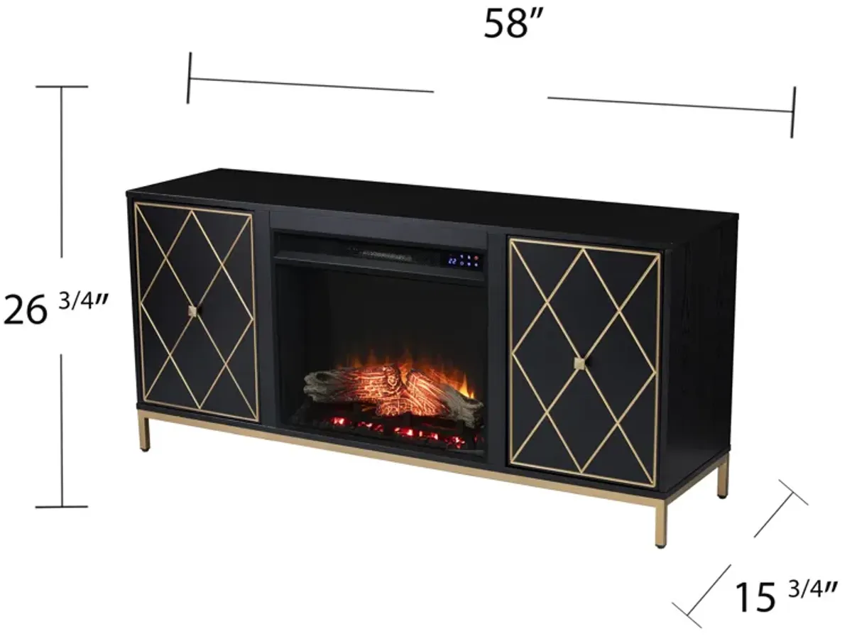 Nelson Touch Fireplace Console