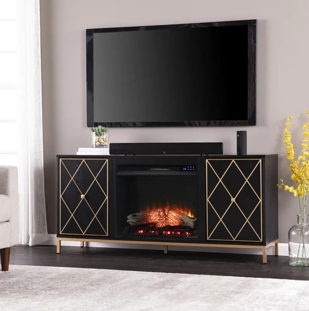 Nelson Touch Fireplace Console