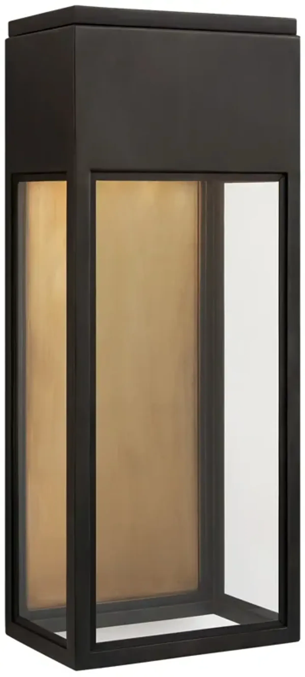 Irvine Medium 3/4 Wall Lantern in Bronze with Clear Glass