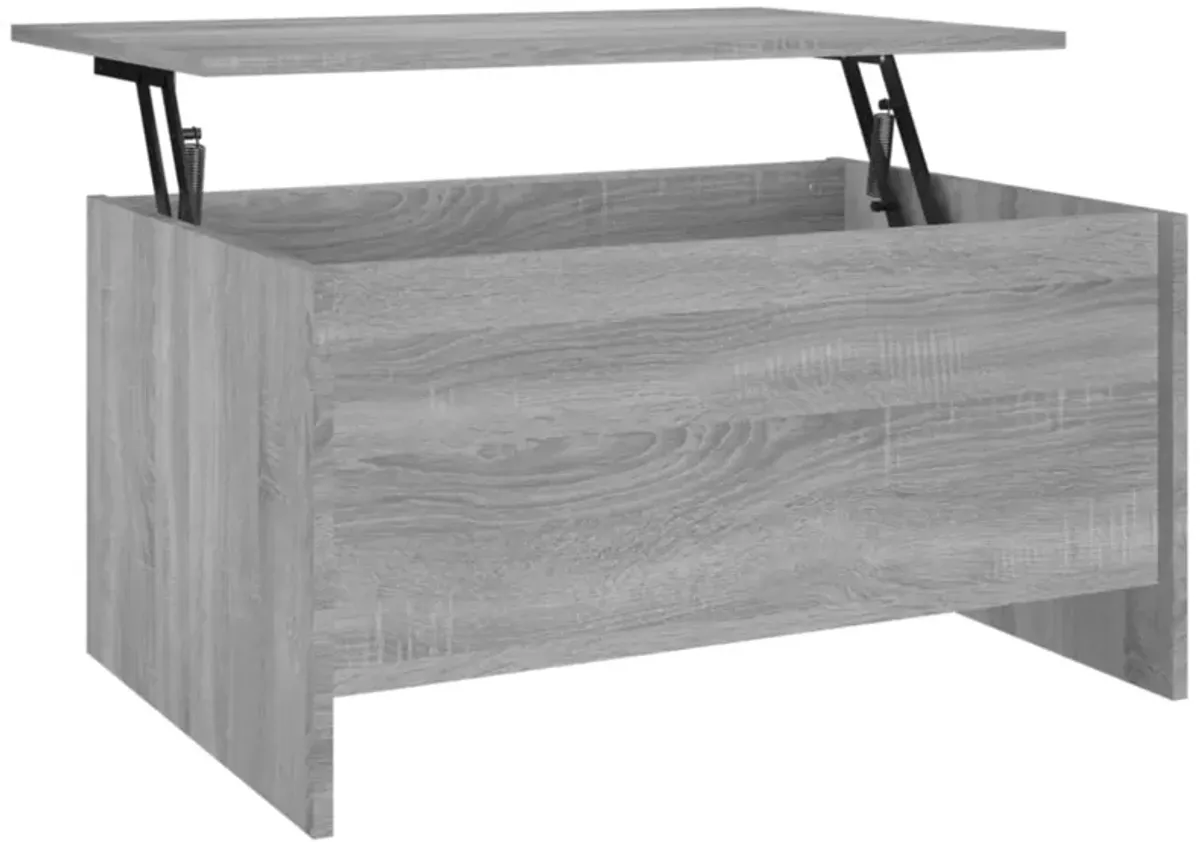 vidaXL Coffee Table Gray Sonoma 31.5"x21.9"x16.3" Engineered Wood