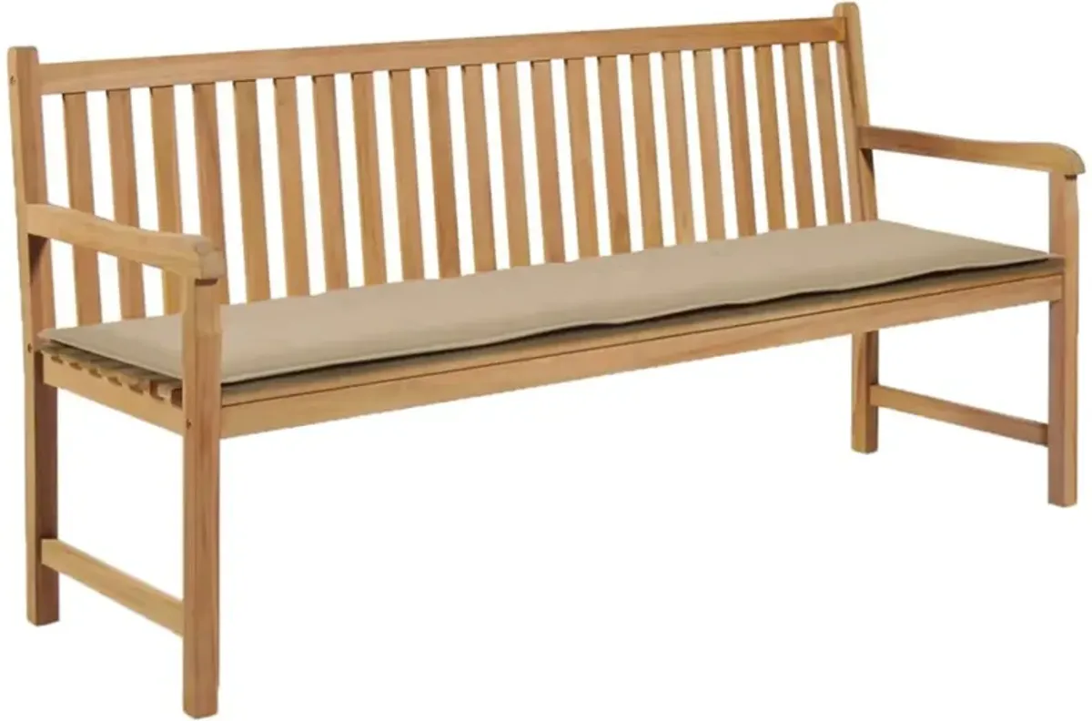 vidaXL Garden Bench Cushion Beige 70.9"x19.7"x1.2"