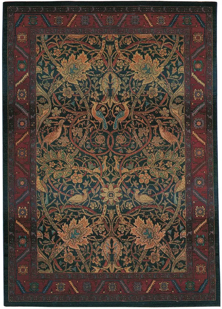 Kharma 6'7" x 9'1" Red Rug