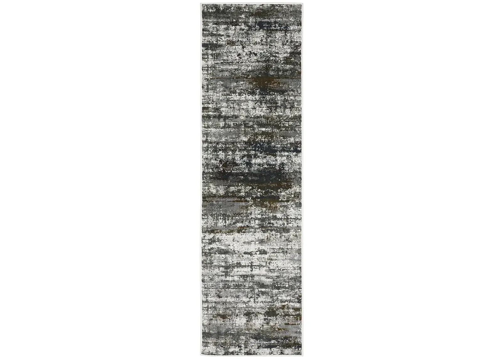 Gemini 2'3" x 7'6" Charcoal Rug