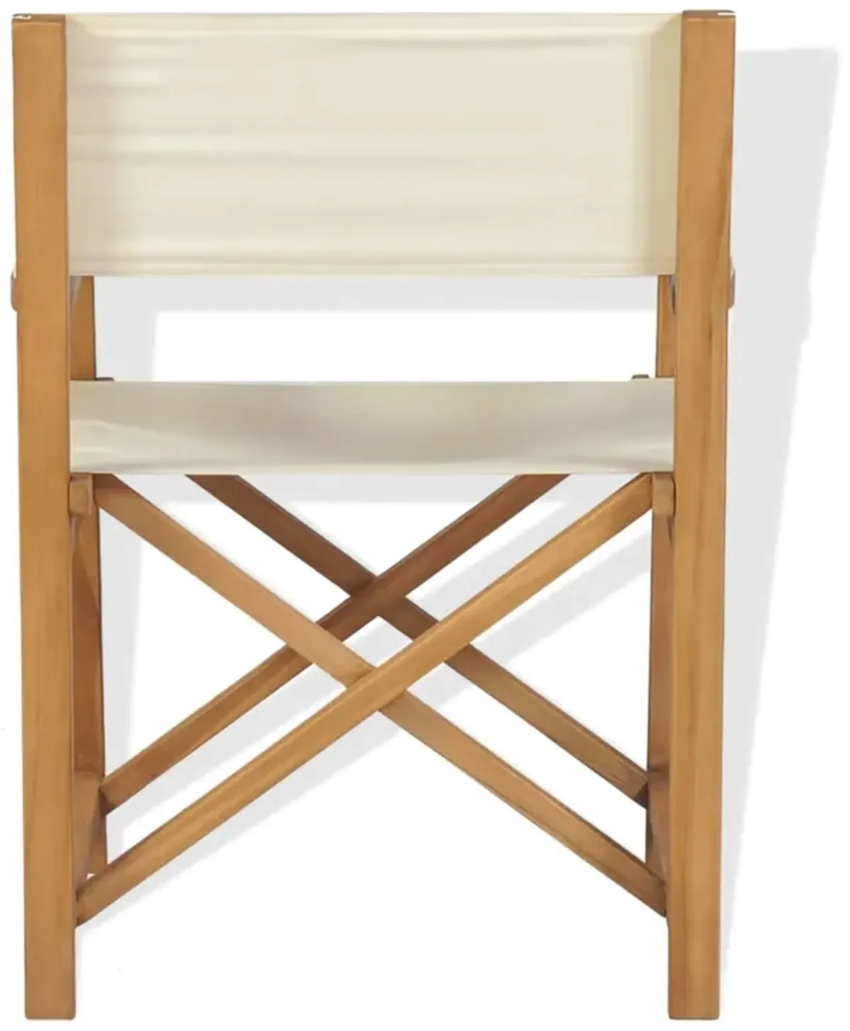 vidaXL Folding Director's Chair Solid Teak Wood