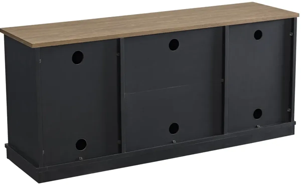 FESTIVO 54" Faux Raw Wood TV Stand for 60" TVs