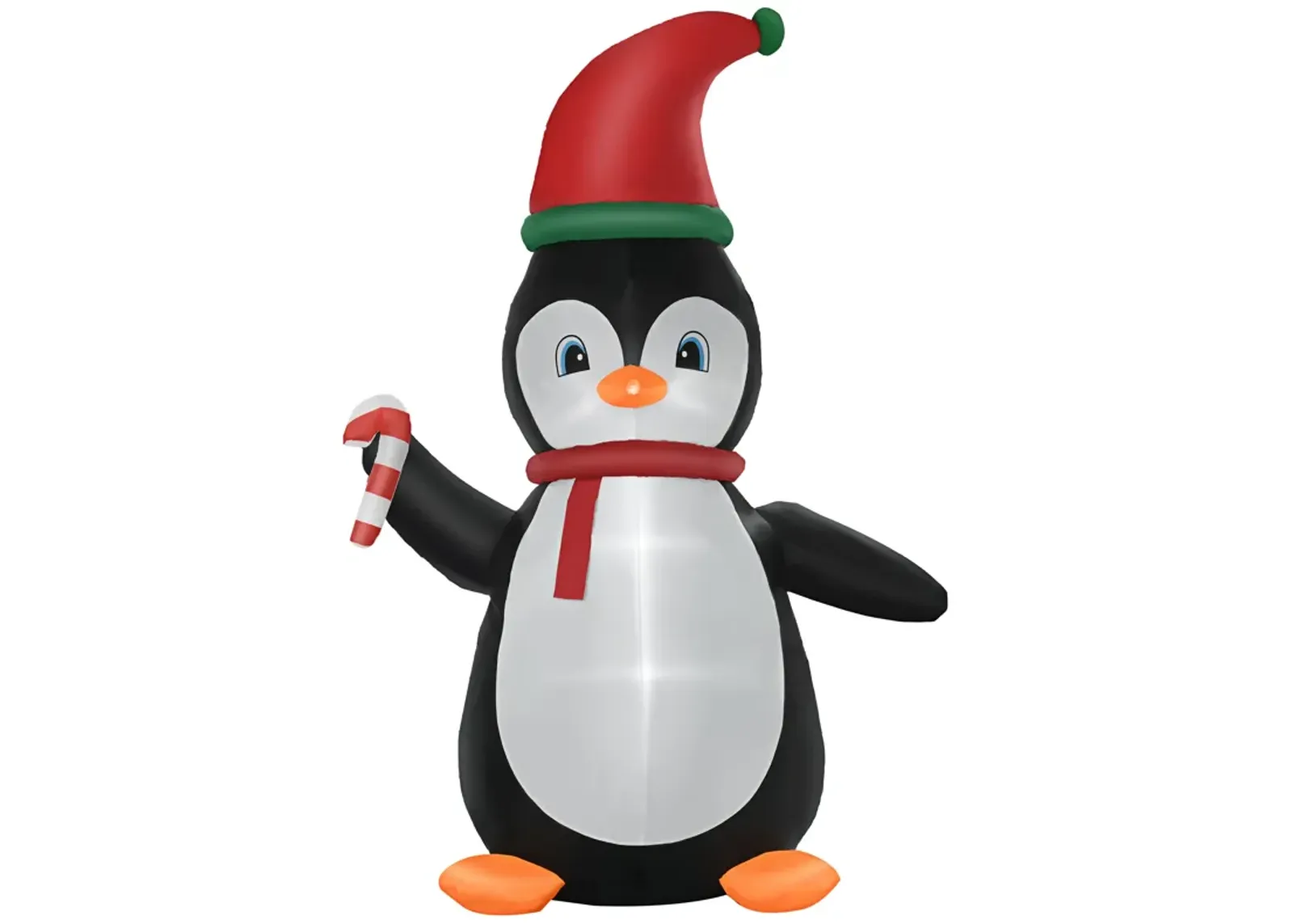 8.2' Inflatable Christmas Penguin w/ Santa Hat, Blow-Up Outdoor Display w/ LEDs