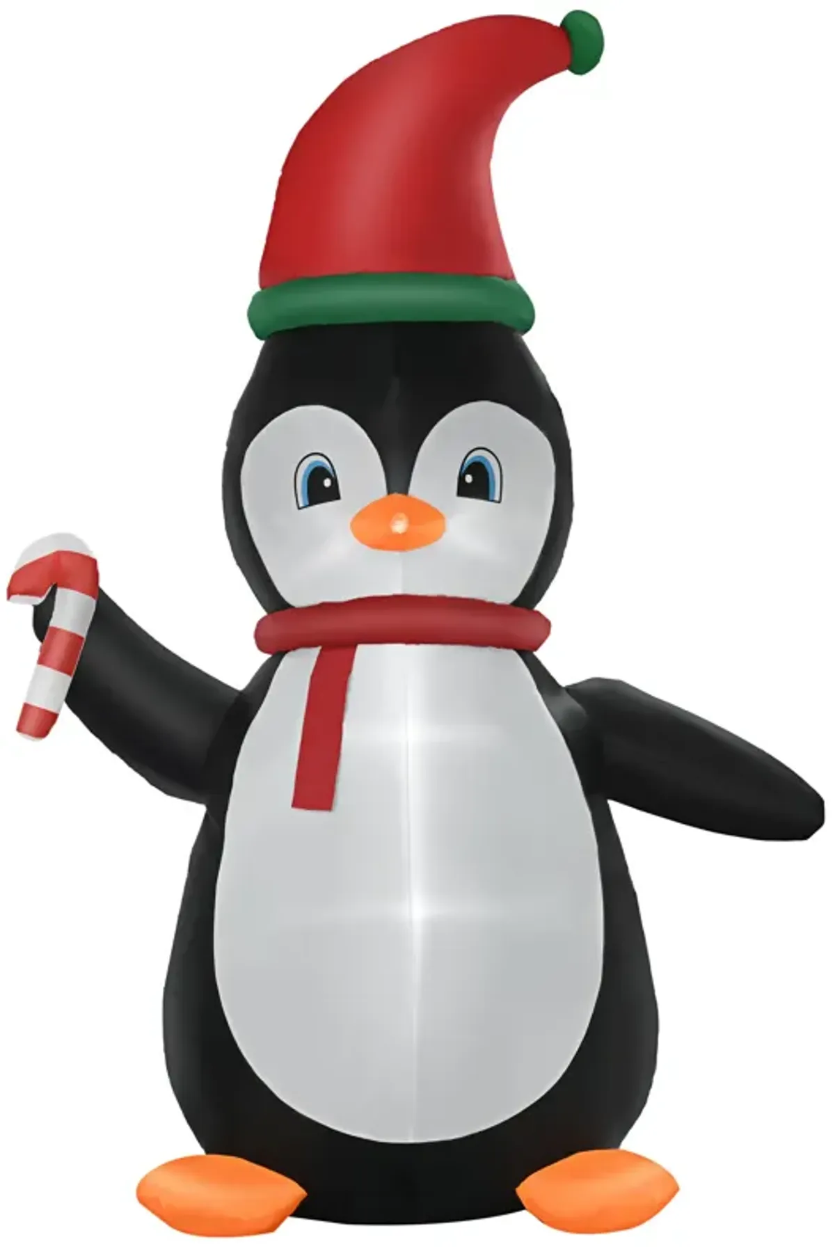 8.2' Inflatable Christmas Penguin w/ Santa Hat, Blow-Up Outdoor Display w/ LEDs