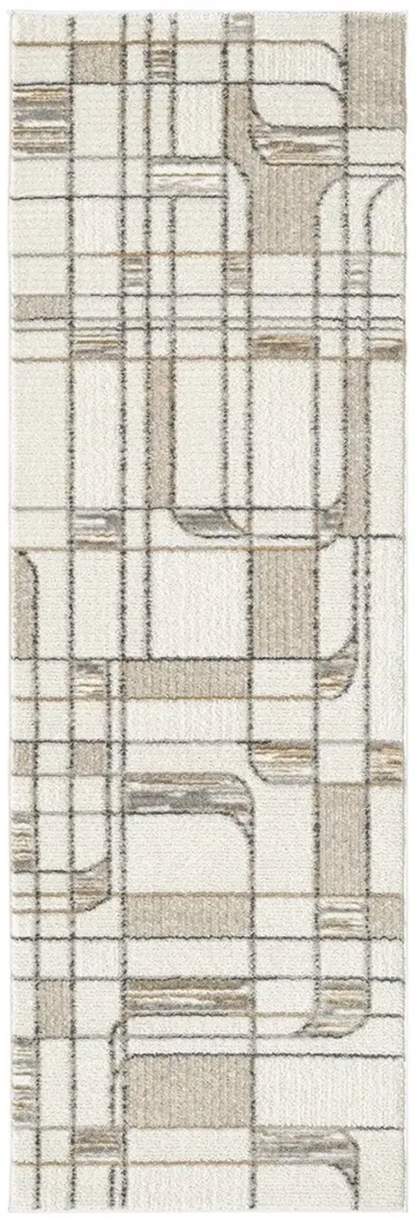 Nordic NRC17 Ivory/Multicolor 2' x 6' Rug