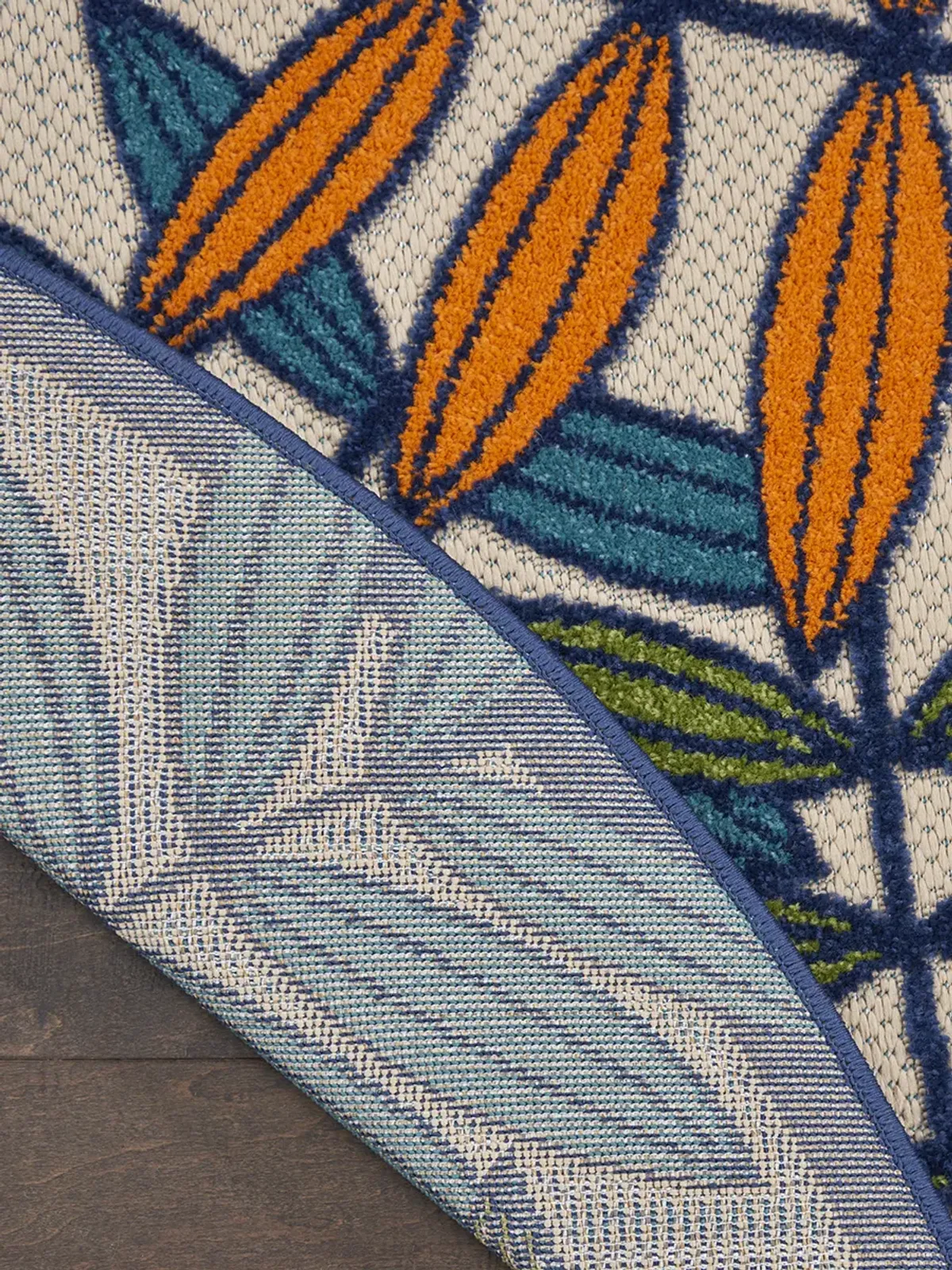 Aloha ALH18 Multicolor 5'3" x Round Rug