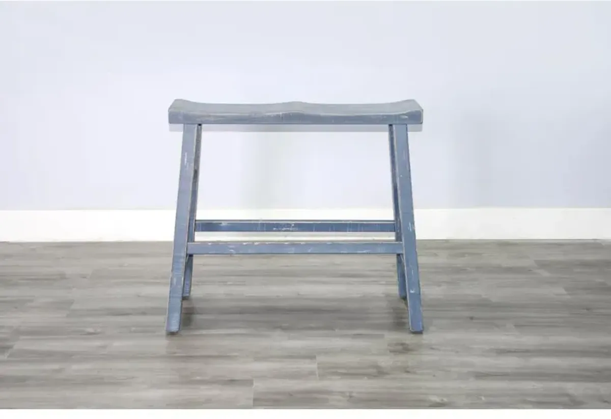 Sunny Designs Ocean Blue 30'H Bench, Wood Seat