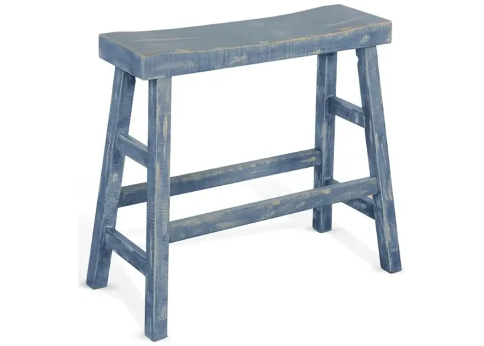 Sunny Designs Ocean Blue 30'H Bench, Wood Seat