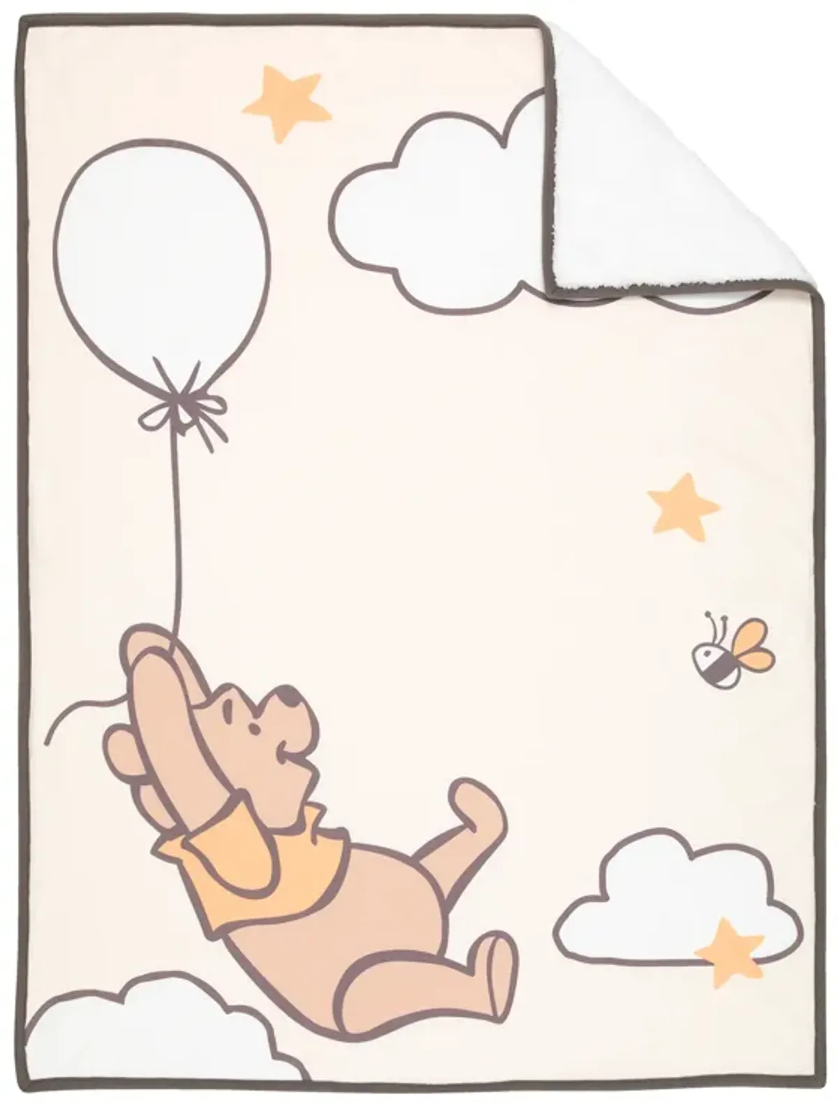 Lambs & Ivy WINNIE THE POOH Picture Perfect Baby Blanket - Beige, Animals