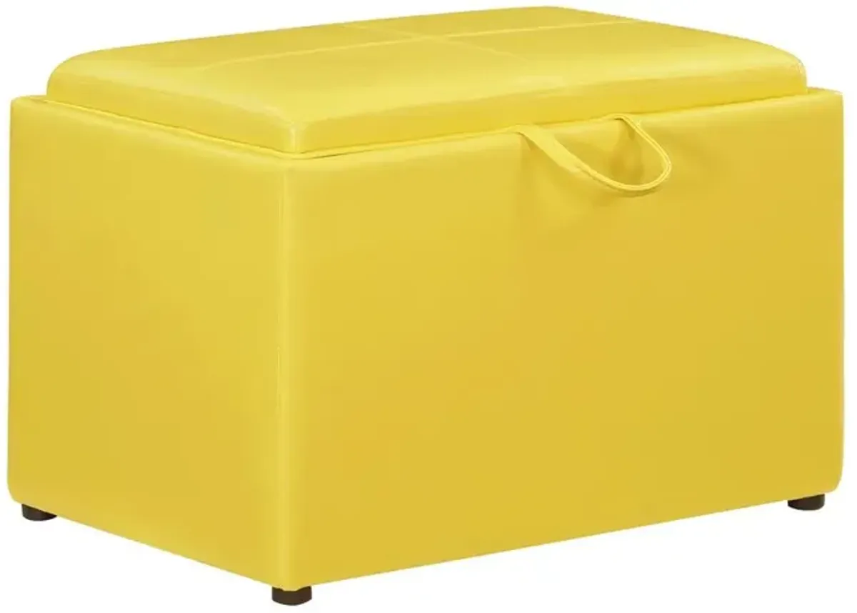 Convience Concept, Inc. Accent Storage Ottoman with Reversible Tray