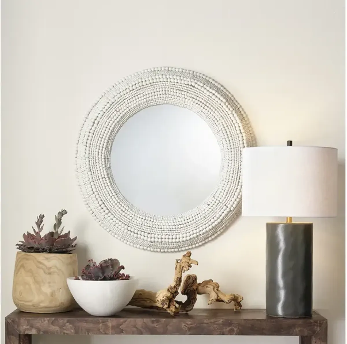 Strand Beaded Mirror