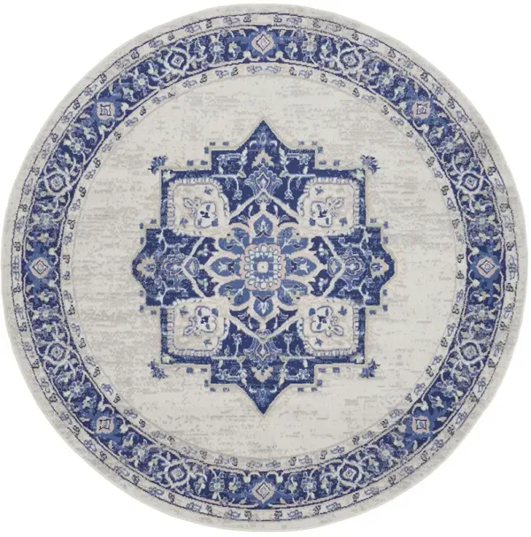 Whimsicle WHS03 Ivory/Blue 8'4" x 11'6" Rug