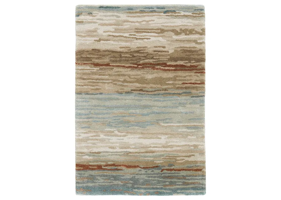 Genesis Mondrian Tan/Taupe 8' x 11' Rug