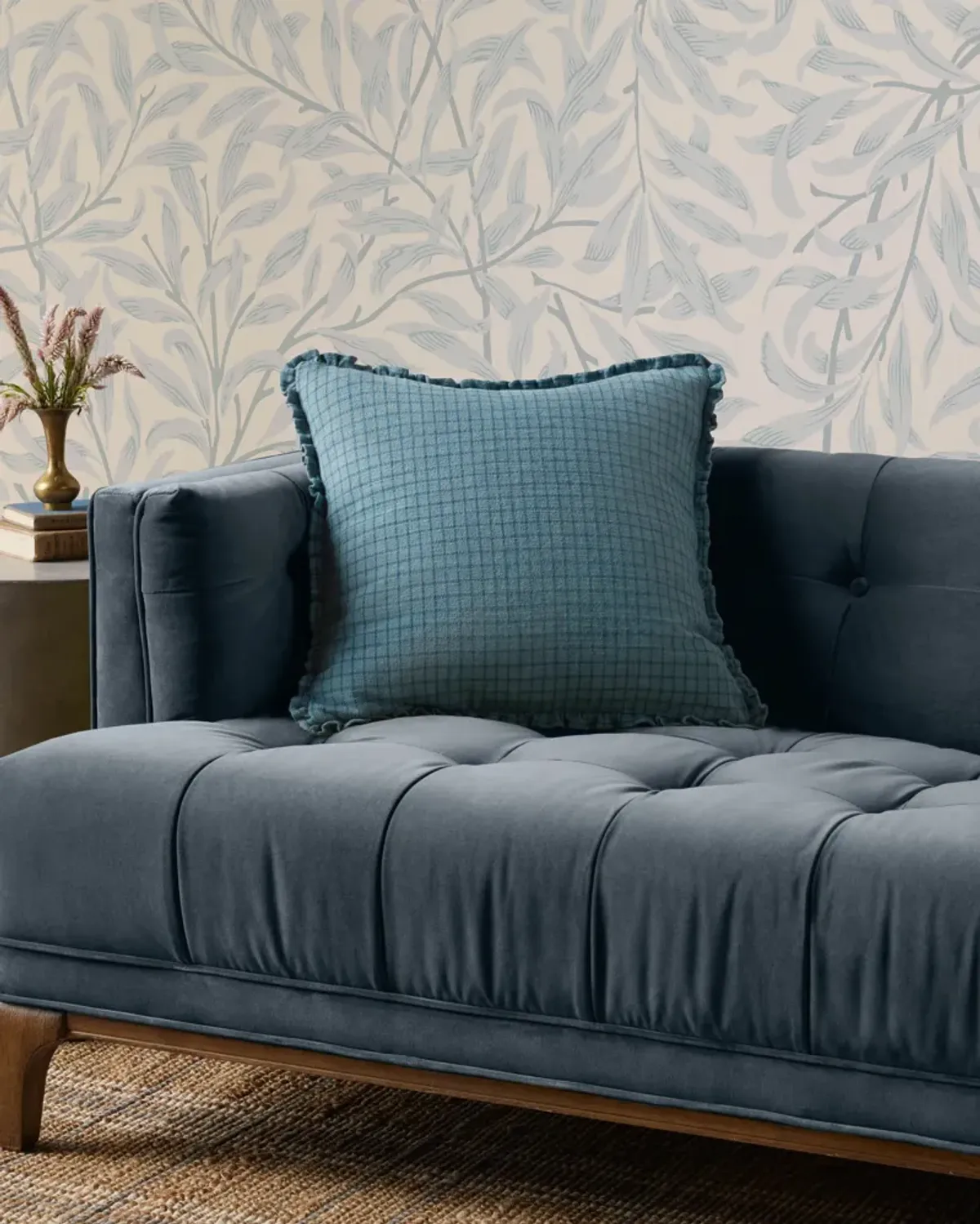 Dinah PCJ0012 Ocean /Blue 18''x18'' Down Pillow by Chris Loves Julia x Loloi