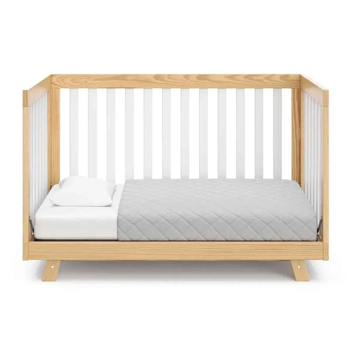 Storkcraft Beckett 3-in-1 Convertible Crib (Natural with White)