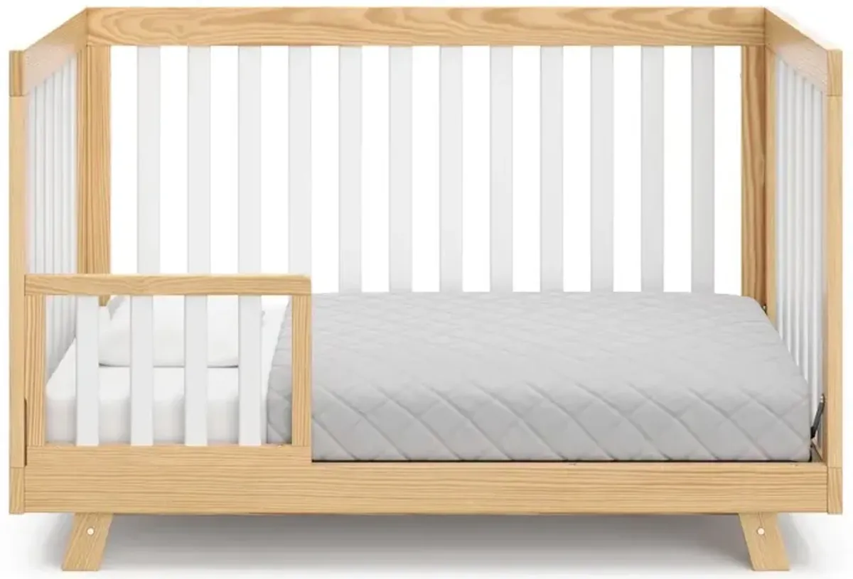 Storkcraft Beckett 3-in-1 Convertible Crib (Natural with White)