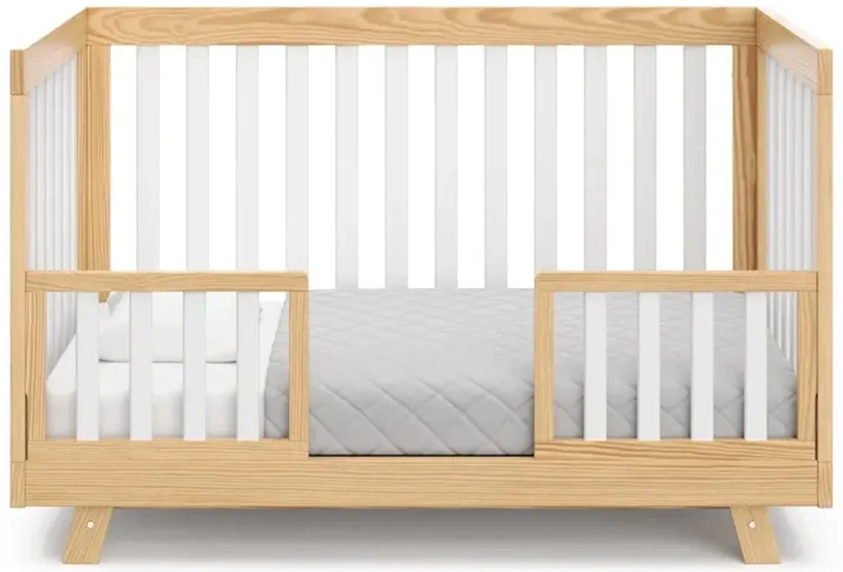 Storkcraft Beckett 3-in-1 Convertible Crib (Natural with White)